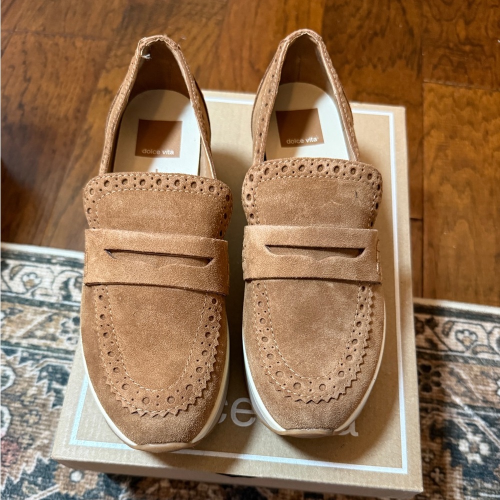 Dolce Vita Women’s Brown Suede Slip-On Loafers
